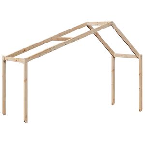 vidaXL Streha za otro&scaron;ko posteljo 213x95,5x144,5 cm trdna borovina