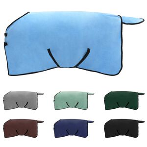 vidaXL Konjski pla&scaron;č Polno Aqua Poliester