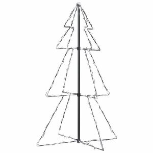vidaXL Novoletna jelka iz 160 LED lučk notranje/zunanja 78x120 cm