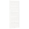 vidaXL Hlevska vrata bela 80x1,8x204,5 cm trdna borovina