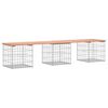 vidaXL Vrtna klop gabion 203x44x42 cm trden les douglas