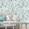 DUTCH WALLCOVERINGS Tapeta listi in tukan modra