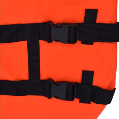 vidaXL Rešilni jopič za psa velikost S oranžne barve