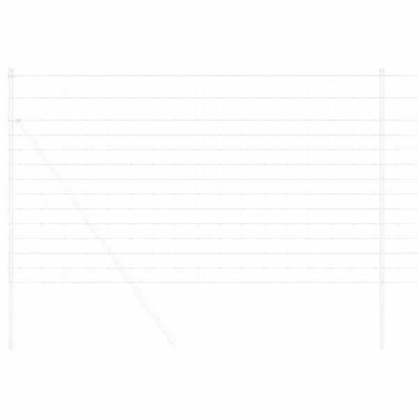 vidaXL Pašna ograja srebrna 50 x 1,4 m Pocinkano jeklo