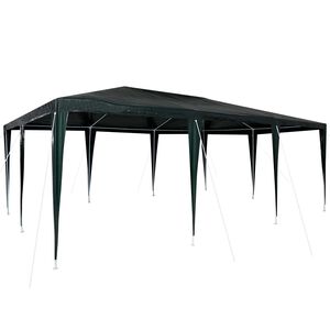 vidaXL Zabavni &scaron;otor Zelena 600 x 400 x 266 cm Polietilen in jeklo