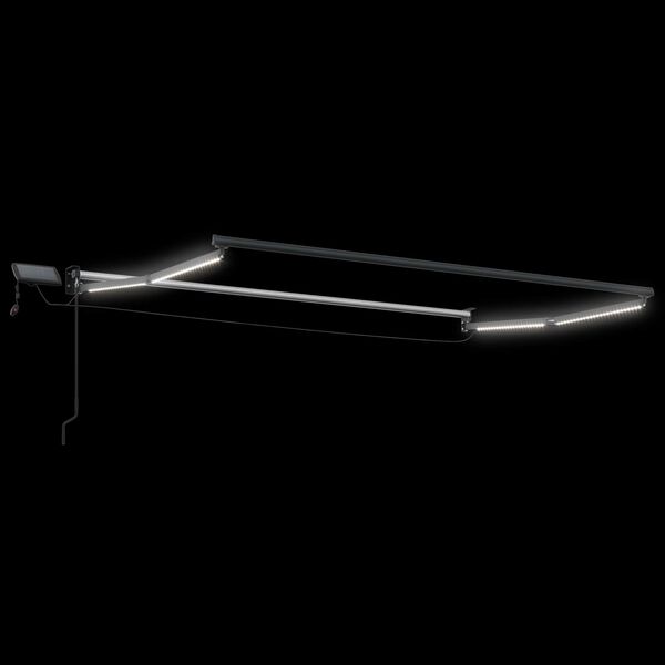 vidaXL Električni zložljivi okvir tende Antracit 4 &times; 3 m Aluminij