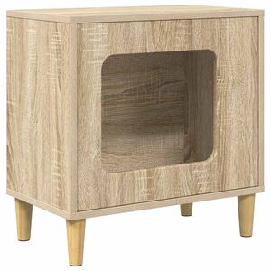 vidaXL Mačja hi&scaron;a Sonoma 51 x 30 x 52 cm Inženirski les