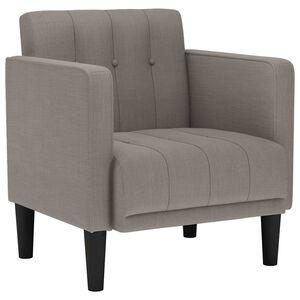 vidaXL Kavč z nasloni za roke taupe 53 cm blago