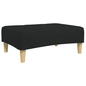 vidaXL Stolček za noge črn 77x55x31 cm blago