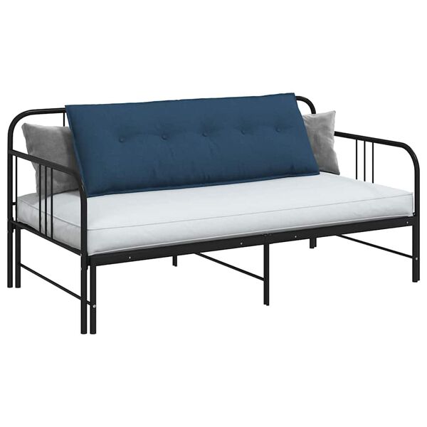 vidaXL Poglavni vzglavnik Modra 140 x 19 x 50 cm blago