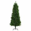 vidaXL Umetna novoletna jelka z realističnimi iglicami 240 cm zelena