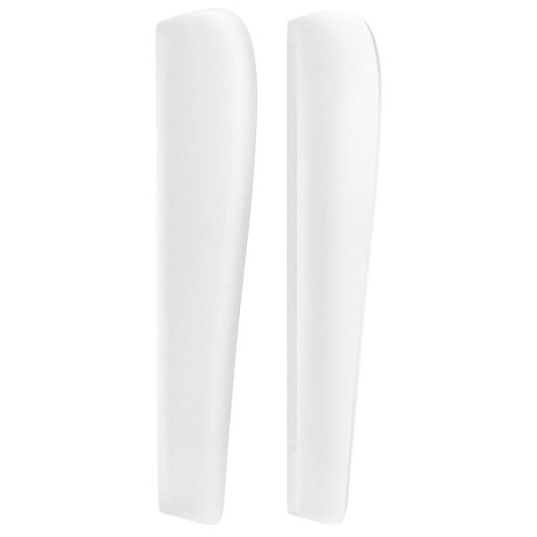 vidaXL Vzglavje z ušesi belo 93x23x118/128 cm umetno usnje