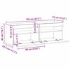 vidaXL TV omarica 2 pcs Črna Orehovina 60 x 35 x 40 cm Konstruiran les