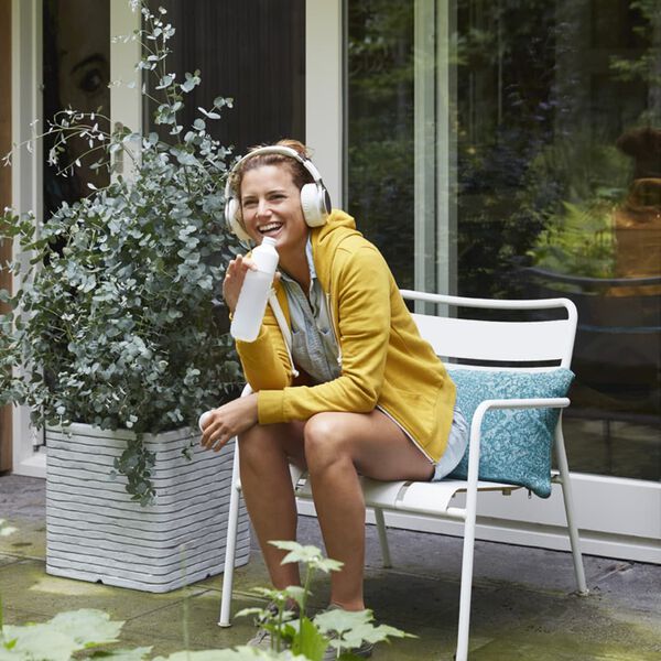 Capi Cvetlični lonec Nature Row kvadraten 40x40 cm slonovina