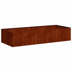 vidaXL Planter Rusty 200x80x40 cm Vremensko odporno jeklo