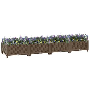 vidaXL Visoka greda 160x40x23 cm polipropilen