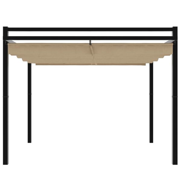 vidaXL Vrtni paviljon z zložljivo streho tape 3x3 m aluminij