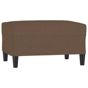 vidaXL Stolček za noge rjavo 70x55x41 cm blago