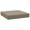 vidaXL Talna blazina za paleto 60x60x6 cm taupe blago