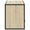 vidaXL TV omarica sonoma hrast 100x31x39,5 cm inženirski les in kovina