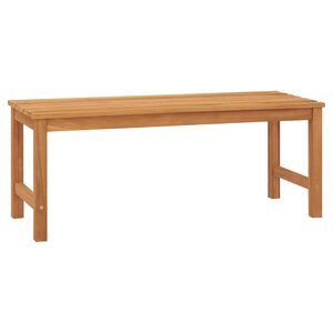 vidaXL Vrtna klop 114 cm trdna tikovina