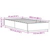 vidaXL Ottomanska postelja Naravna 80 x 200 cm Masivna borovina