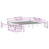 vidaXL Posteljni okvir s predali 180x200 cm trdna borovina