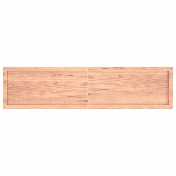 vidaXL Kopalni&scaron;ki pult svetlo rjav 160x40x(2-4) cm obdelan trden les