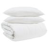vidaXL Komplet odej z blazino 3 pcs Bela Perje
