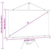 vidaXL Projekcijsko platno s trinožnim stojalom 72" 16:9