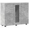 vidaXL Lesena omara Betonsko siva 88,5 x 30,5 x 73 cm Konstruiran les