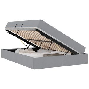 vidaXL Postelja z dodatnim prostorom za shranjevanje in vzmetnico