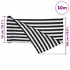 vidaXL Za&scaron;čitna mreža antracit in bela 1x10 m HDPE 195 g/m&sup2;