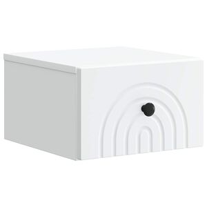 vidaXL Stenski nočni omarici Bela 33 x 34,5 x 20 cm Inženirski les
