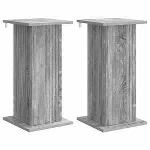 vidaXL Stojalo za rastline 2 pcs Siva Sonoma 30,5 x 30 x 60,5 cm
