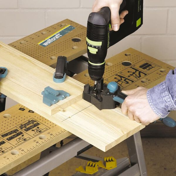 wolfcraft Šablona za mozničenje 6, 8, 10 mm 4640000