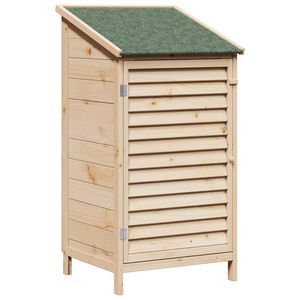 vidaXL Vrtno skladi&scaron;če Naravna 59 x 56 x 113,5 cm Trdna smreka
