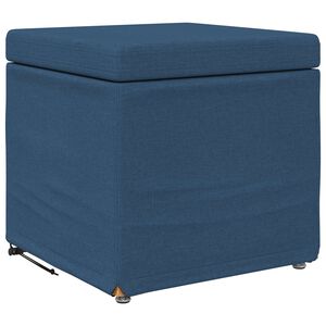 vidaXL Stolica Modra 41 x 41 x 40 cm Tkanina in obdelano les