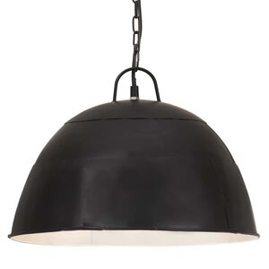 vidaXL Industrijska starinska viseča svetilka 25 W črna 41 cm E27