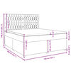vidaXL Box spring postelja z vzmetnico črna 180x200 cm blago
