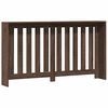 vidaXL Pokrov za radiator rjav hrast 149x20x82 cm inženirski les