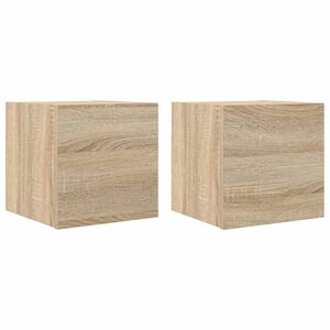 vidaXL Stenske TV omarice 2 kosa sonoma hrast 30,5x30x30 cm