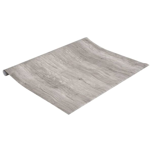 vidaXL Nalepka za pohi&scaron;tvo samolepilna videz lesa 90x500 cm PVC