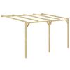 vidaXL Prislonska pergola 4x3x2,1 m lesena