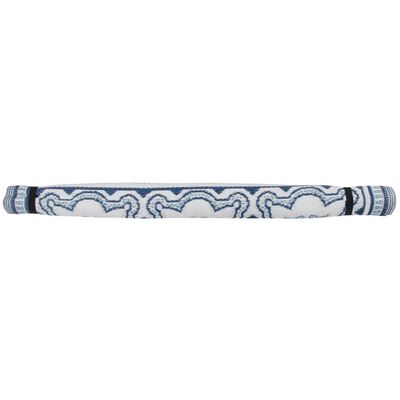 Esschert Design Zunanja preproga 151,5 cm modra in bela OC23