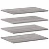 vidaXL Stenske police 4 kosi siva sonoma 60x40x1,5 cm inženirski les