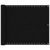 vidaXL Balkonsko platno črno 75x300 cm HDPE