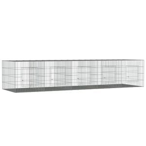 vidaXL 5-delna ograda za zajce 273x79x54 cm pocinkano železo