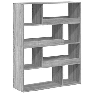 vidaXL Pregrada za prostor siva sonoma 100x33x125,5 cm inženirski les
