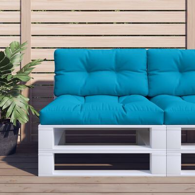 vidaXL Blazina za kavč iz palet modra 80x40x12 cm